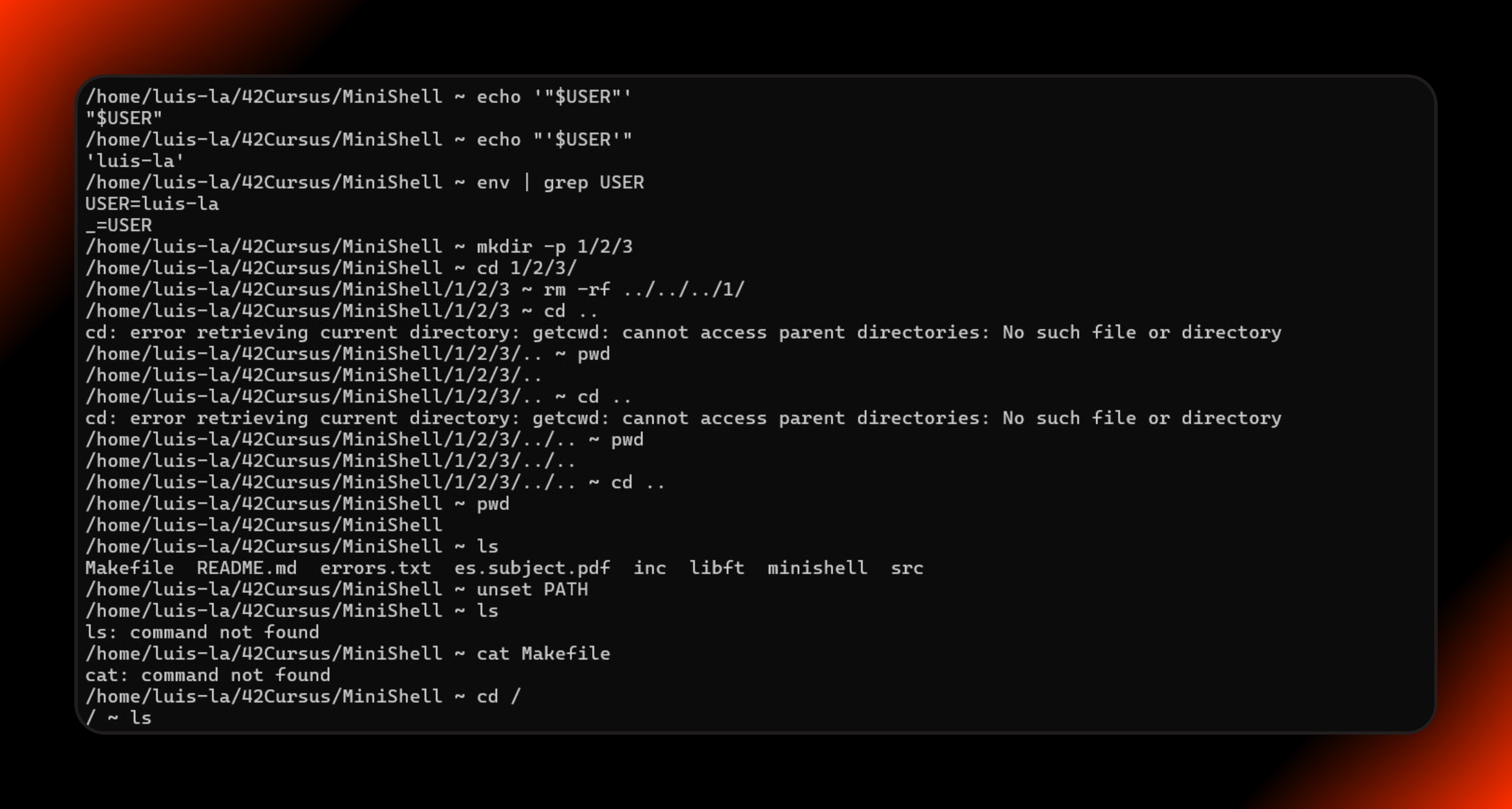 Imagen del proyecto MiniShell