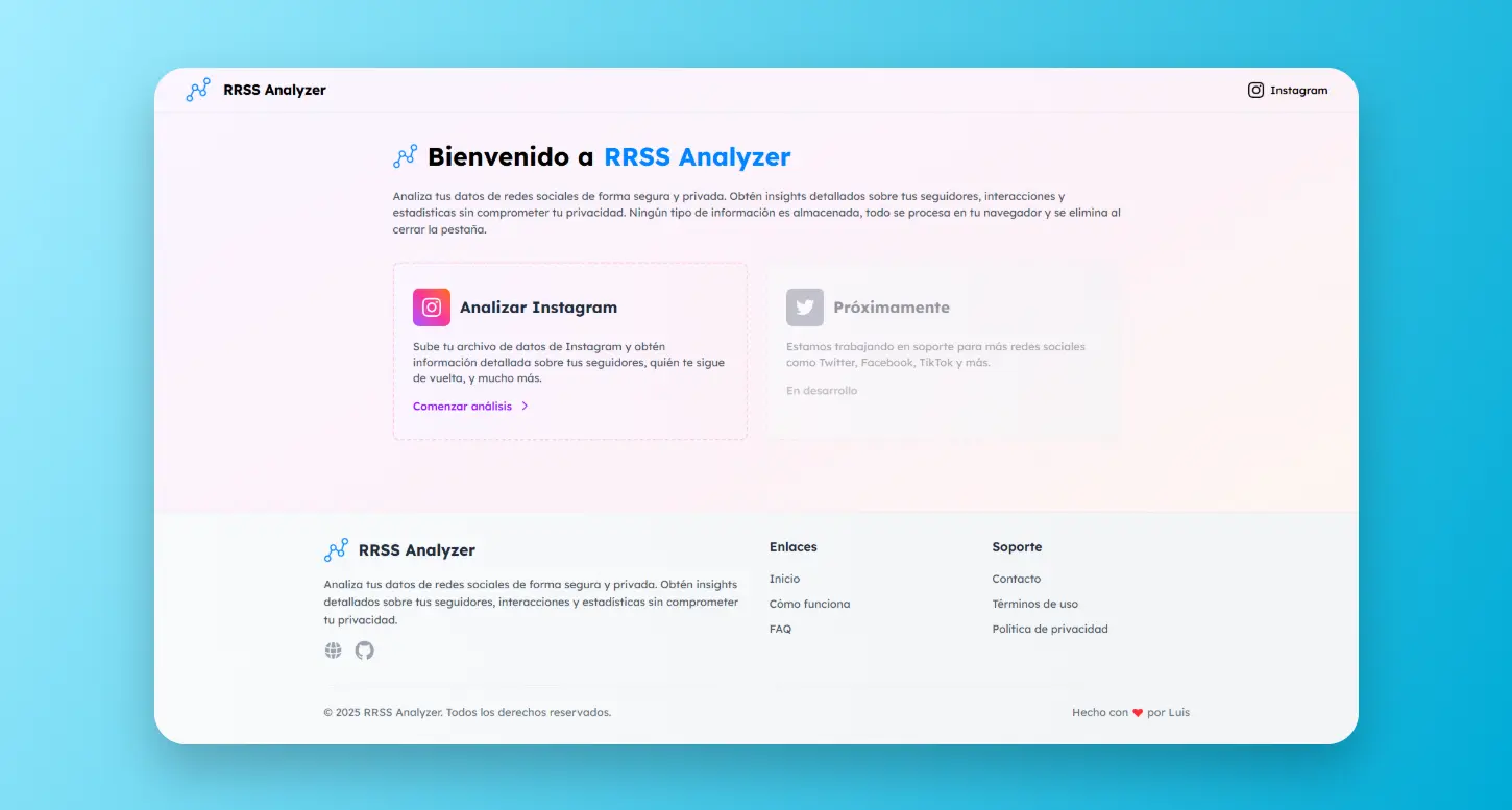 Imagen del proyecto RRSS Analyzer